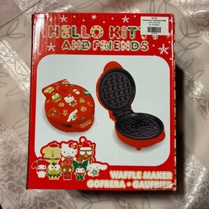 Hello Kitty Red Holiday Christmas  Waffle Maker